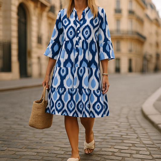 Korte Zomerjurk met patroon