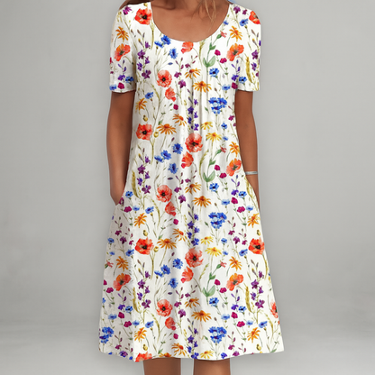 Yvette - Elegante jurk met bloemenpatroon