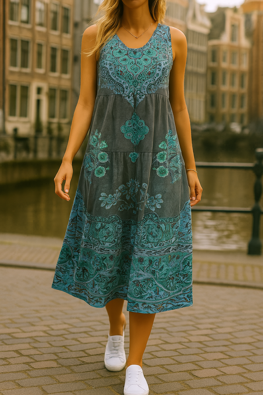 Bohemian Midi Jurk