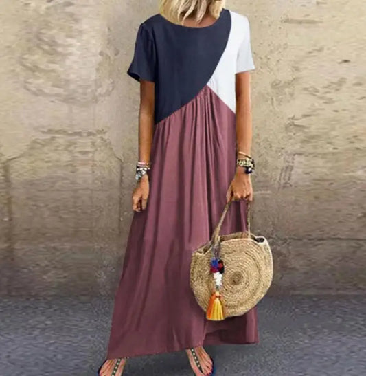 Jurk met Asymmetrische Print