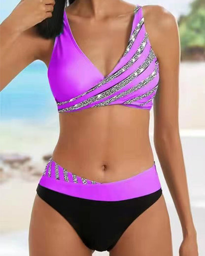 Mona™ | Bikini met glitters