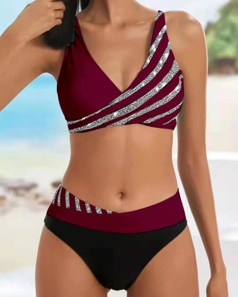 Mona™ | Bikini met glitters